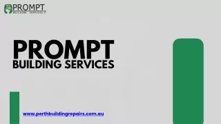 Building Repair Services in Perth WA - Prompt Building Services