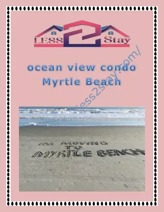 ocean view condo Myrtle Beach