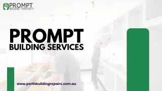 Building Repair Services in Perth WA - Prompt Building Services