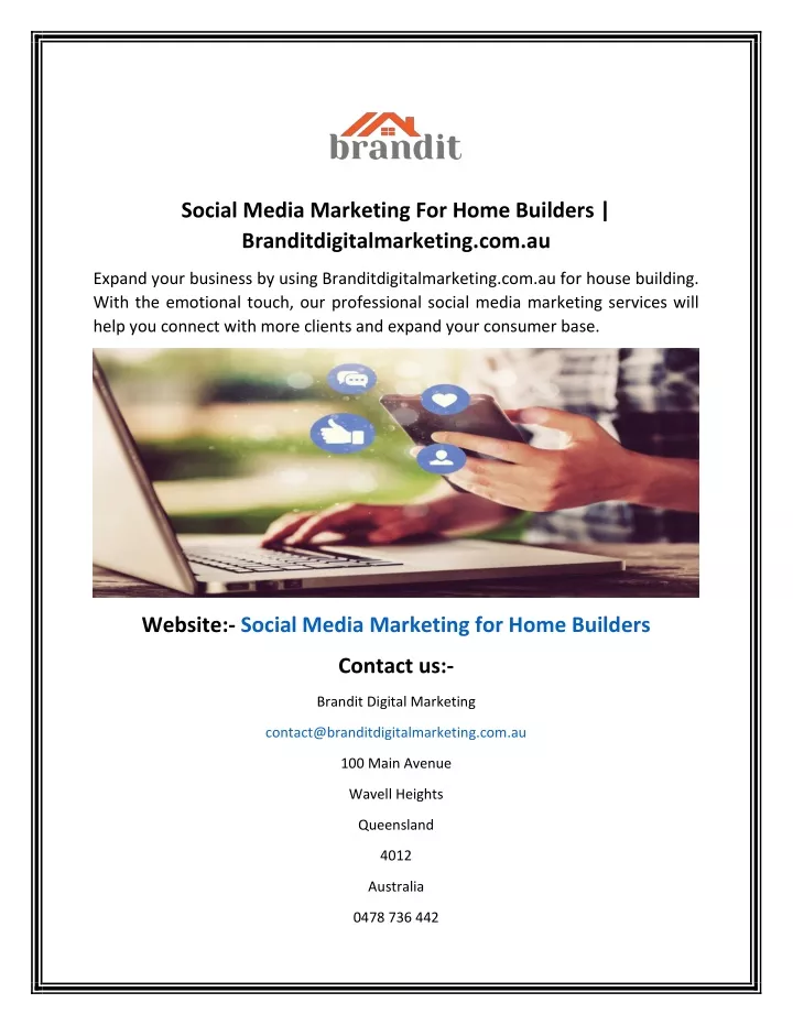 social media marketing for home builders