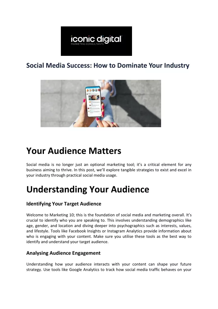 social media success how to dominate your industry