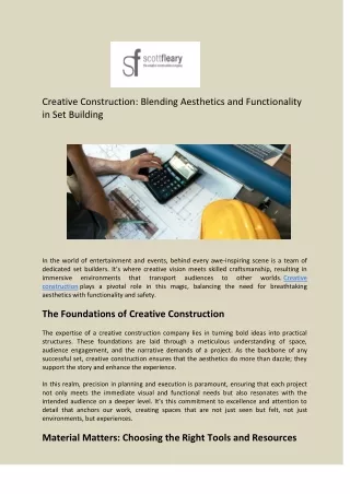 creative construction blending aesthetics