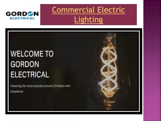 Commercial Electric Lighting PPT