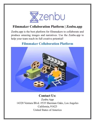 Filmmaker Collaboration Platform | Zenbu.app