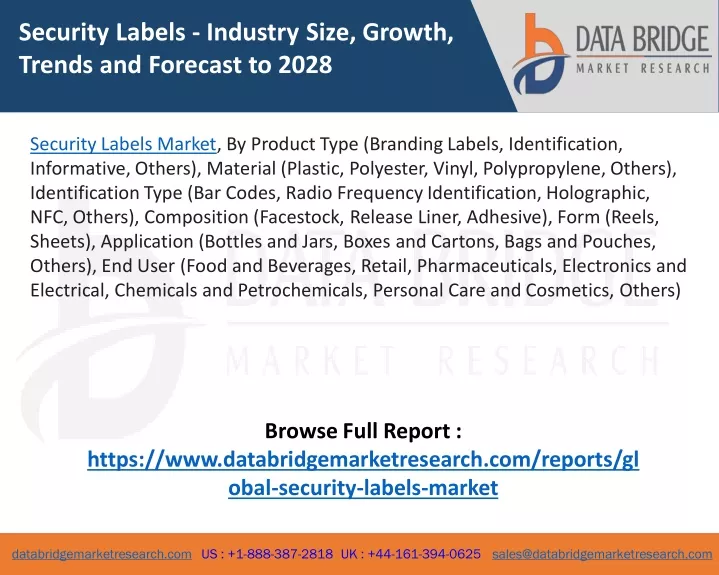 security labels industry size growth trends