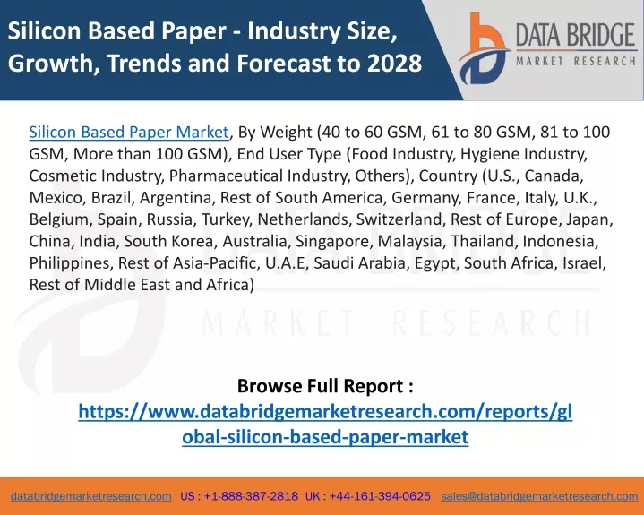 silicon based paper industry size growth trends