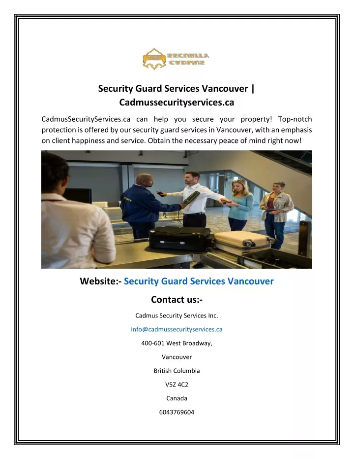 security guard services vancouver