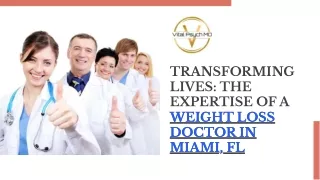 Weight Loss Doctor in Miami FL