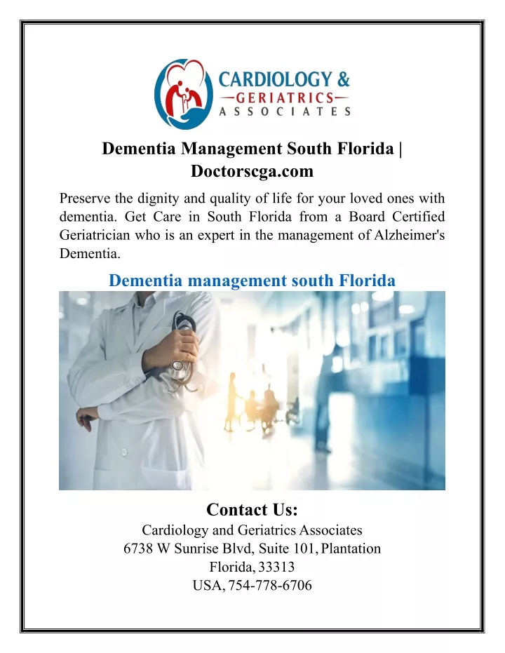 dementia management south florida doctorscga com