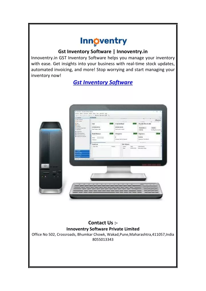 gst inventory software innoventry in innoventry