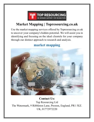 Market Mapping | Topresourcing.co.uk