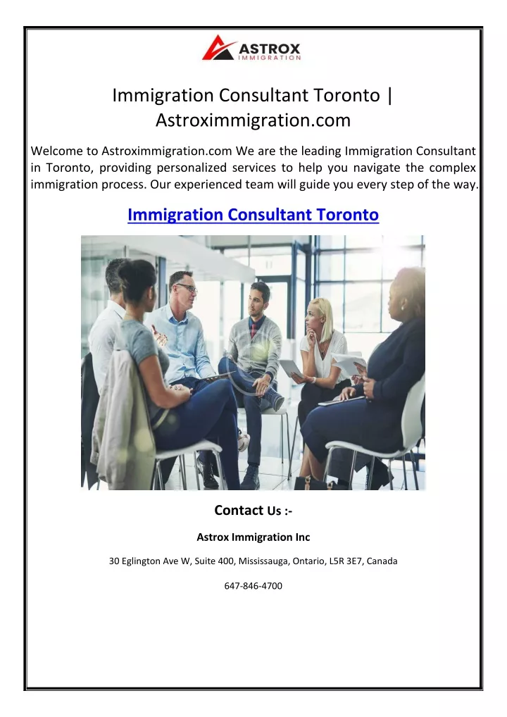 immigration consultant toronto astroximmigration
