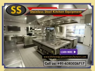 Stainless Steel Kitchen Equipment Manufacturers Chennai, Trichy, Madurai, Bangalore, Andhra, India, Vellore, Pondi