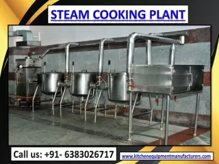 Steam Cooking Plant Manufacturers Chennai, Trichy, Madurai, Bangalore, Andhra, India, Vellore, Pondi
