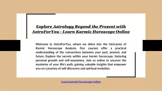 explore astrology beyond the present with