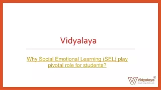 Why Social Emotional Learning (SEL) play pivotal role for students