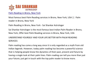 palm reading in bronx new york