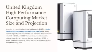 United Kingdom High Performance Computing Market Size, Share, Growth 2024-2032