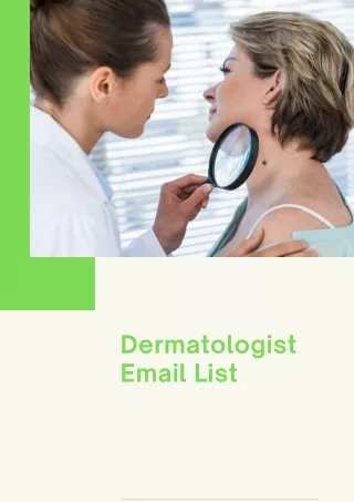 Dermatologist Email List - PDF