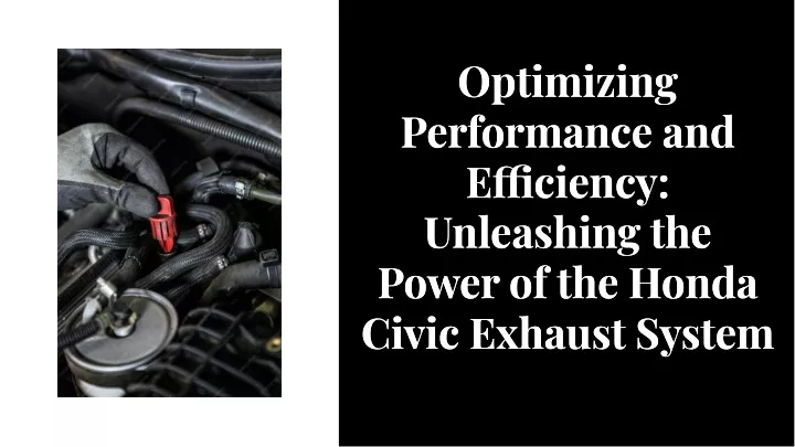 optimizing performance and e ciency unleashing