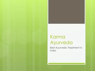 Karma Ayurveda - Best Ayurvedic Treatment Hospital in India