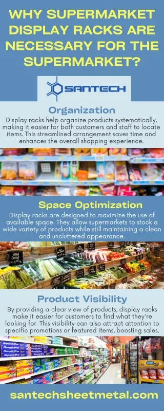 Why Supermarket Display Racks Are Necessary For The Supermarket