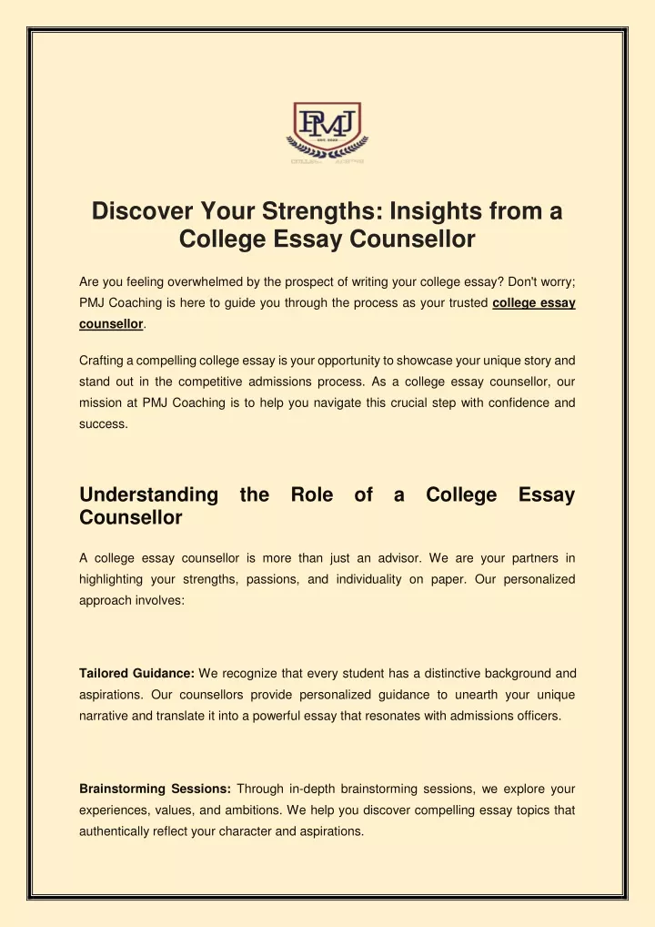 discover your strengths insights from a college