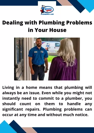 Dealing with Plumbing Problems in Your House
