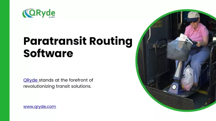paratransit routing software