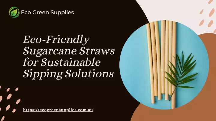 eco friendly sugarcane straws for sustainable