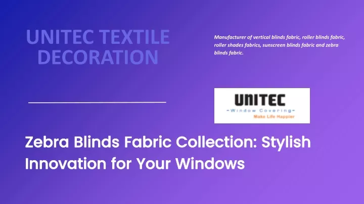 unitec textile decoration