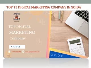 Top 15 Digital marketing company in Noida