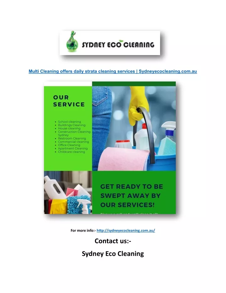 multi cleaning offers daily strata cleaning