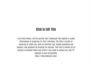 click to edit title