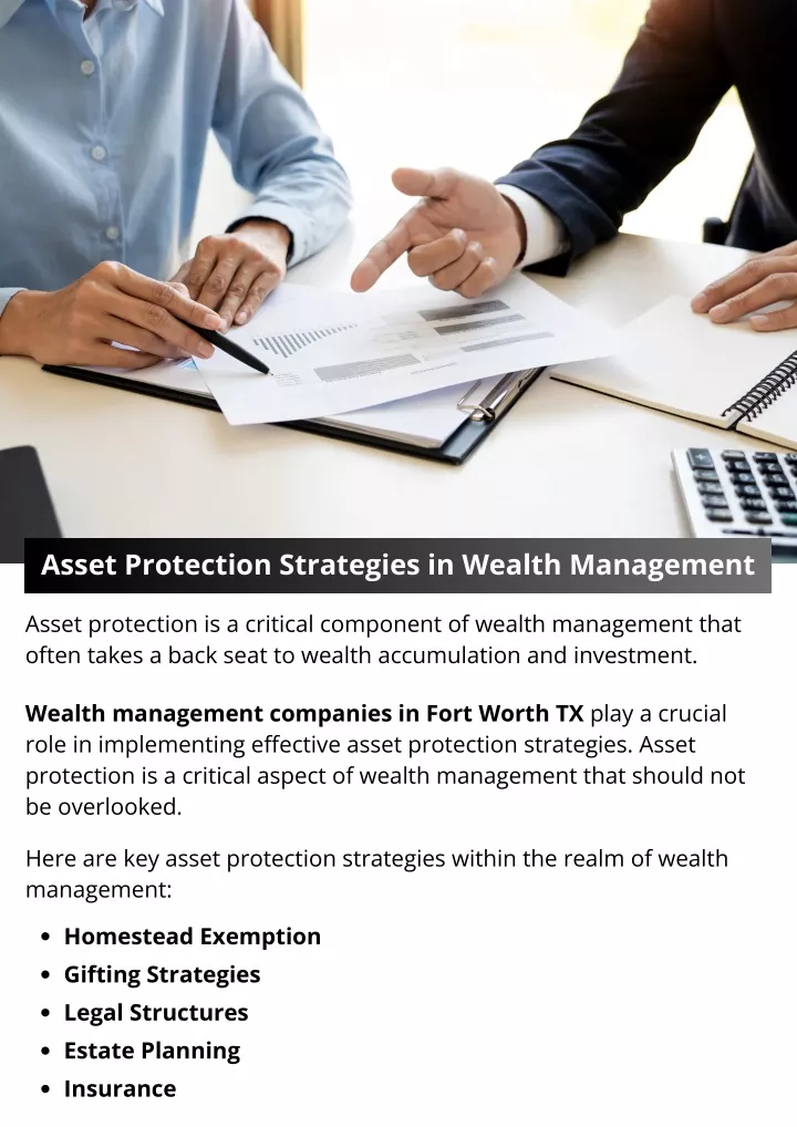 asset protection strategies in wealth management