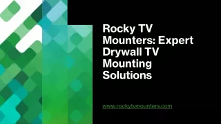 Rocky TV Mounters Expert Drywall TV Mounting Solutions