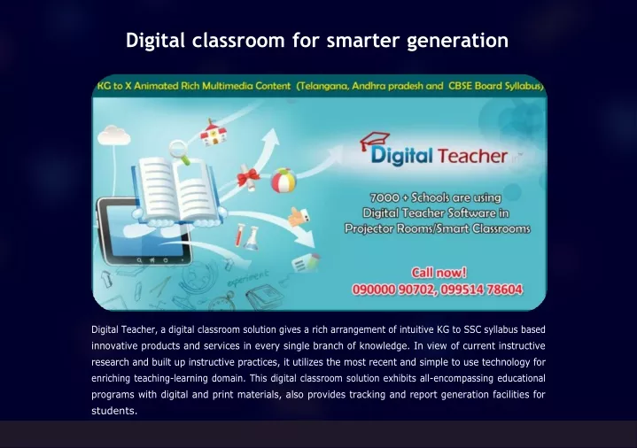 digital classroom for smarter generation