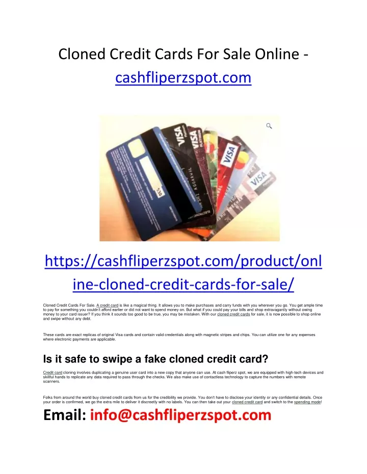 cloned credit cards for sale online
