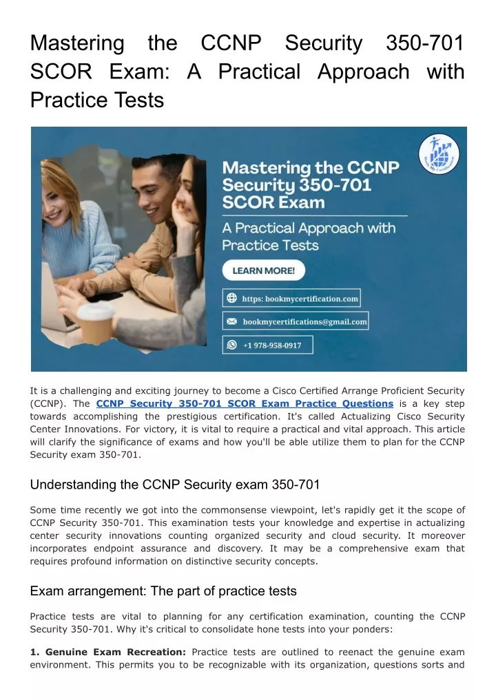 mastering scor exam a practical approach with