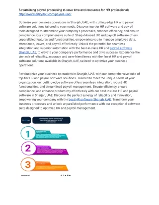 streamlining payroll processing to save time