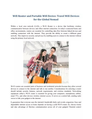 Wifi Router and Portable Wifi Device_ Travel Wifi Devices for the Global Nomad.docx