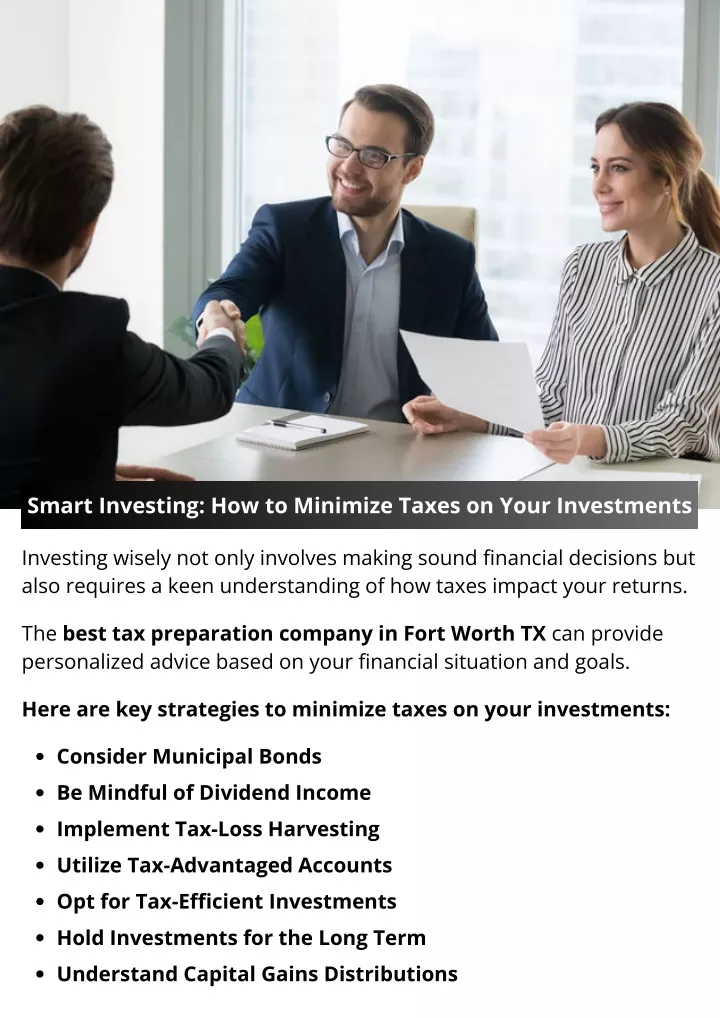 smart investing how to minimize taxes on your