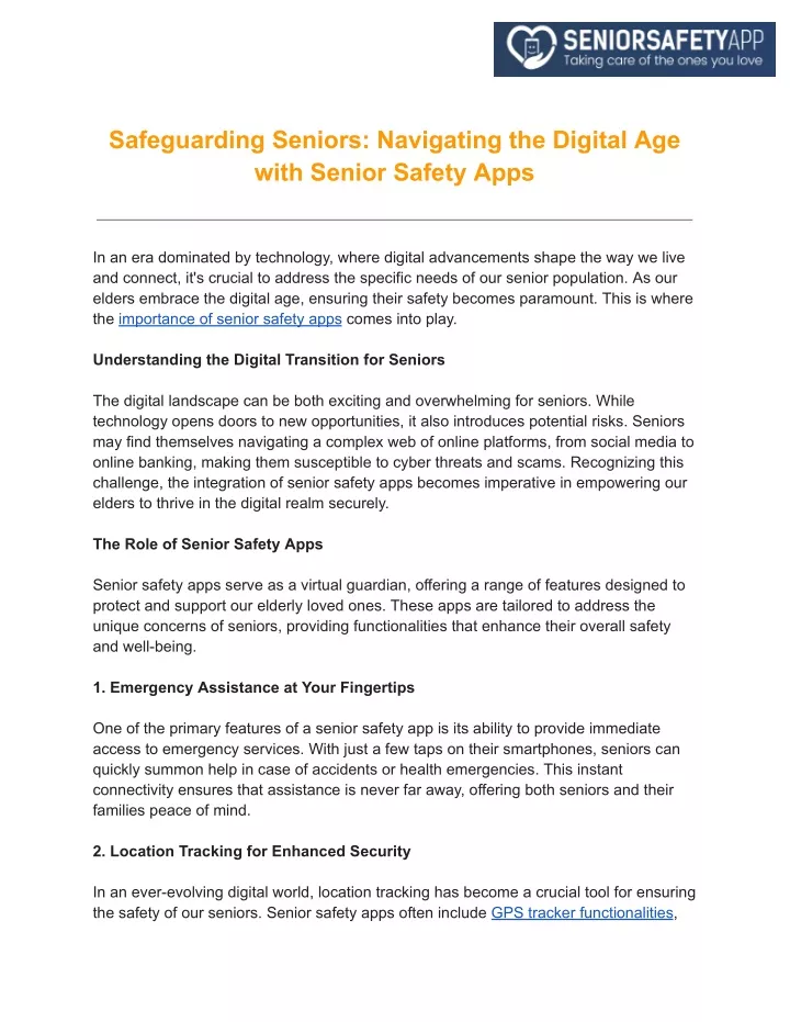 safeguarding seniors navigating the digital