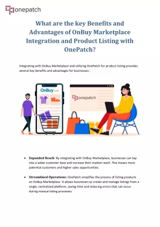 what are the key benefits and advantages of onbuy