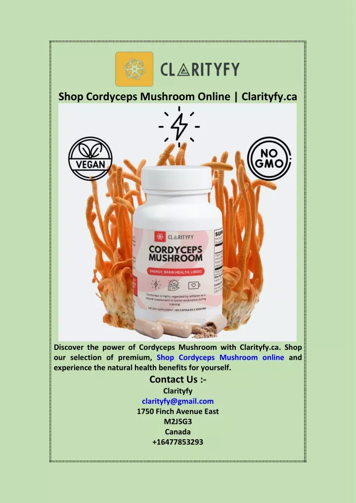 shop cordyceps mushroom online clarityfy ca