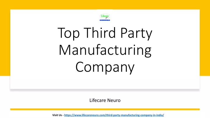top third party manufacturing company