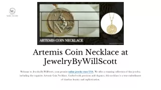 Artemis Coin Necklace at JewelryByWillScott - Your Premier Online Jewelry Store