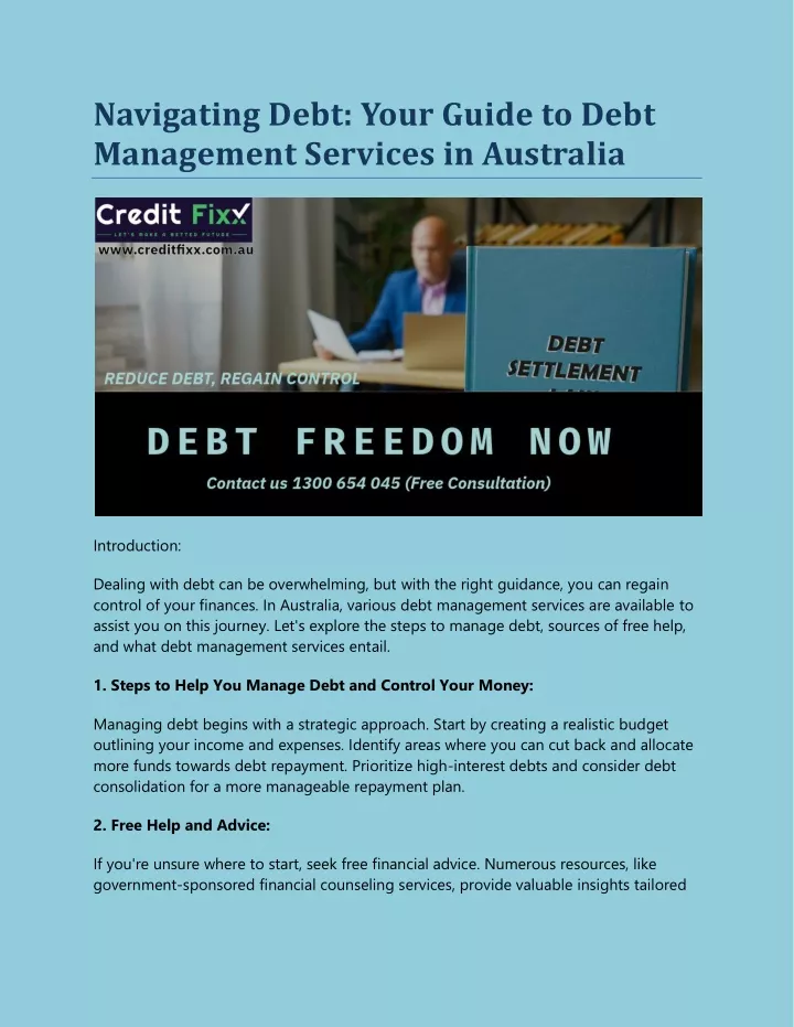 navigating debt your guide to debt management