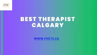 Calgary's Finest Therapy: Tailored Wellness Support