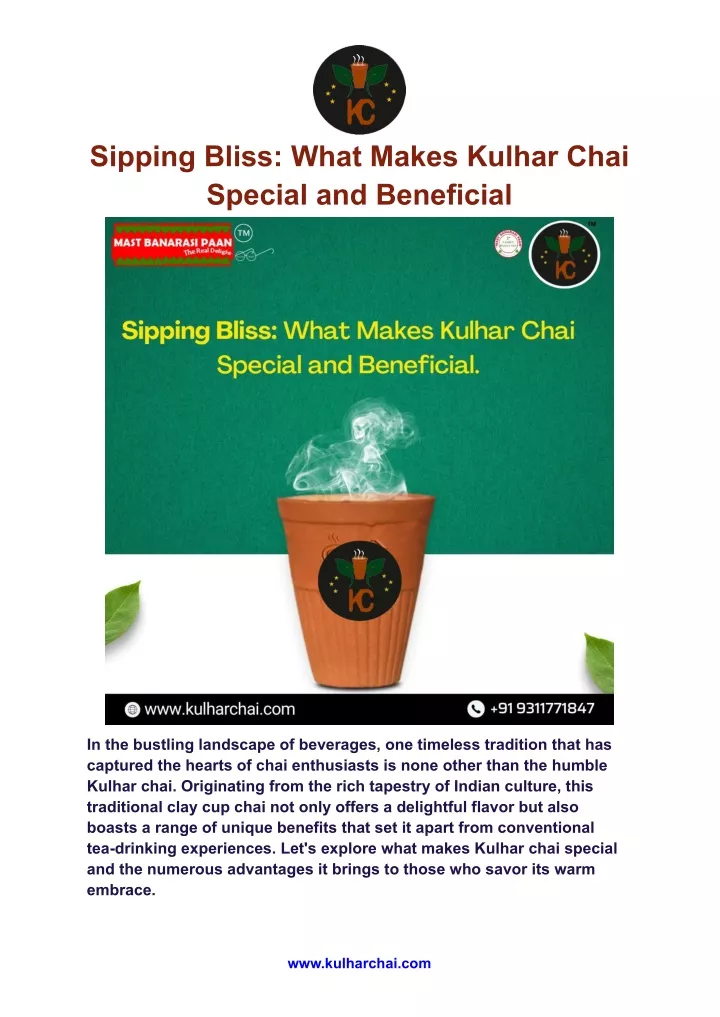 sipping bliss what makes kulhar chai special